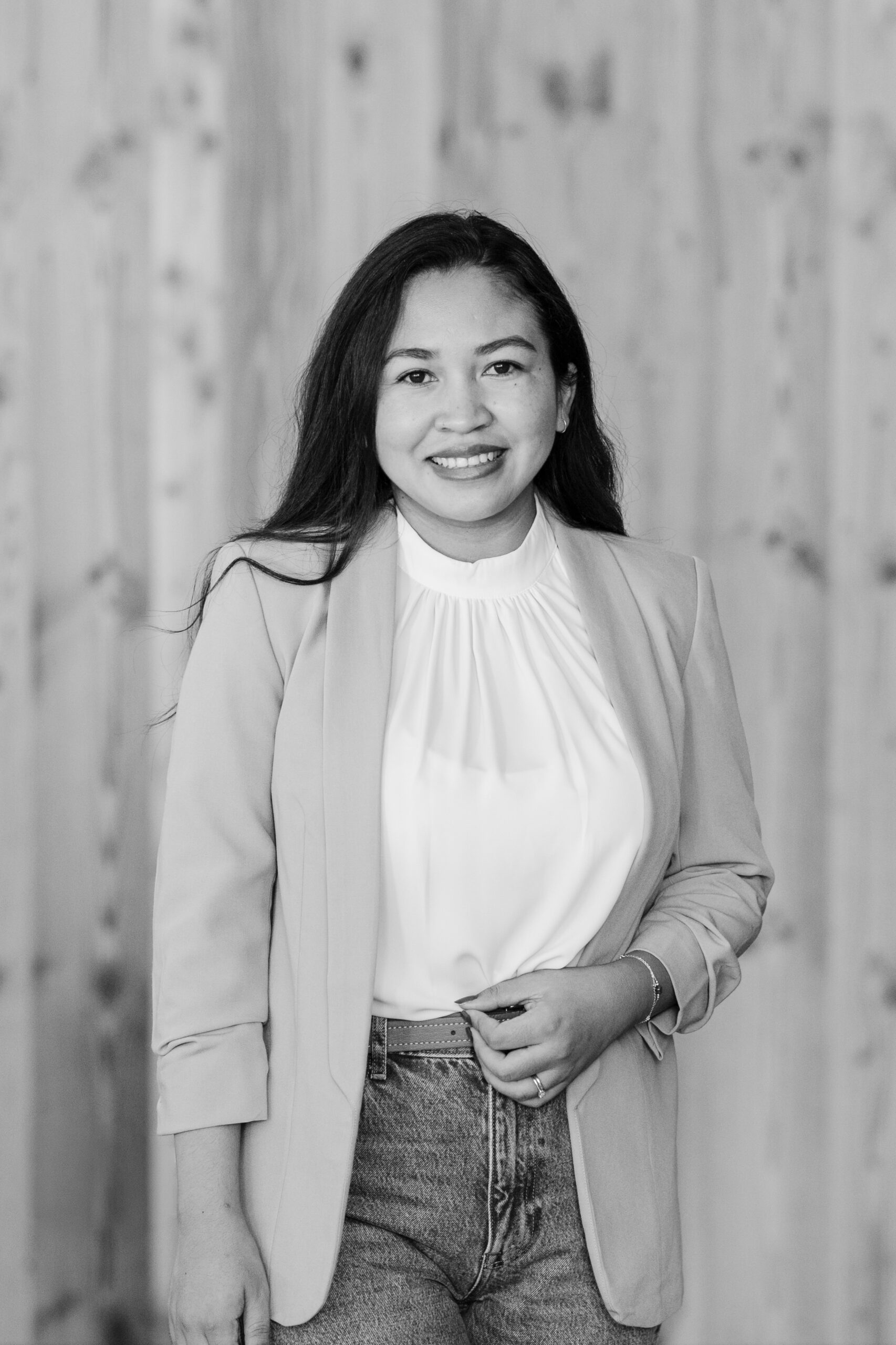 Dekorateurin Dekoration Memmingen Allgäu Bild mit Blazer schwarz weiß